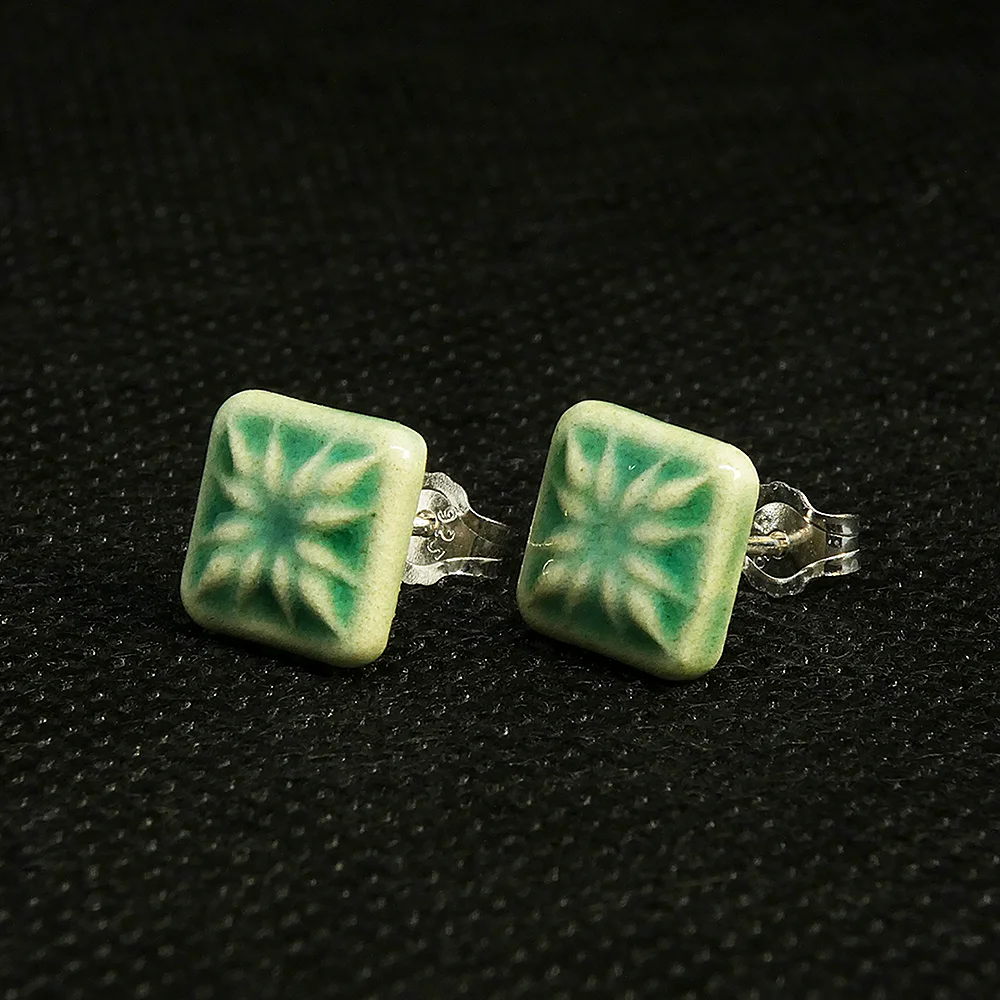 Handcrafted Ceramic Stud Earrings