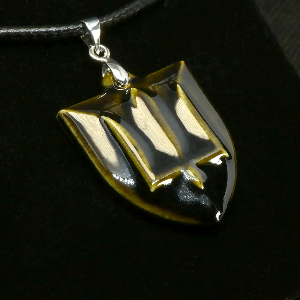 Handmade Porcelain Ceramic Necklace Pendant